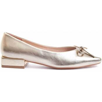 Schuhe Damen Ballerinas Leindia 88539 Gold