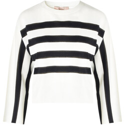 Kleidung Damen Pullover Twin Set Jersey  mit schwarzen und weißen Streifen Other