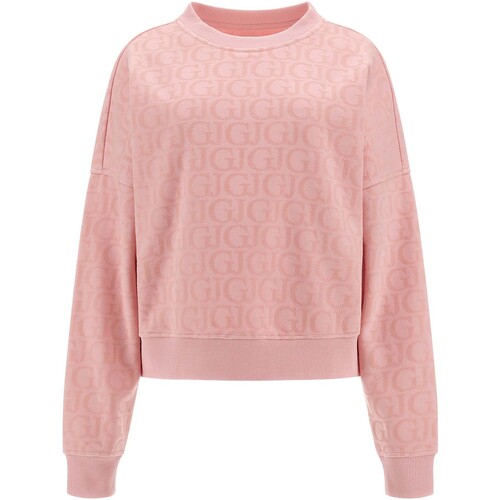 Kleidung Damen Fleecepullover Guess Gj Logo Cn Sweatshirt Rosa