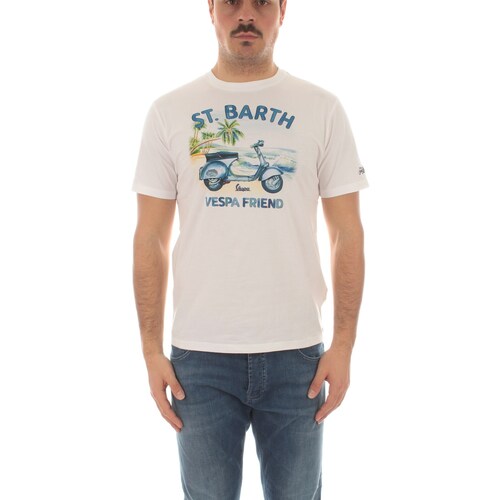 Kleidung Herren T-Shirts Mc2 Saint Barth TSHIRT MAN Weiss
