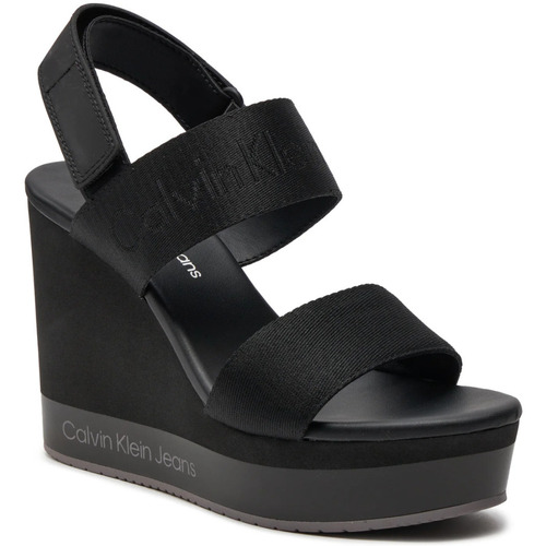 Schuhe Damen Derby-Schuhe & Richelieu Calvin Klein Jeans YW0YW01360 Schwarz