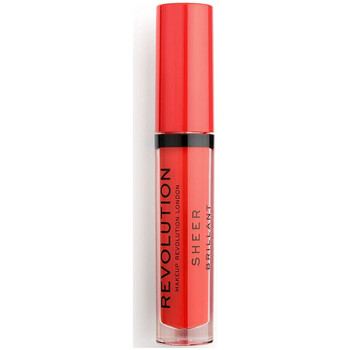 Beauty Damen Gloss Makeup Revolution Transparenter Glanz Lipgloss Orange