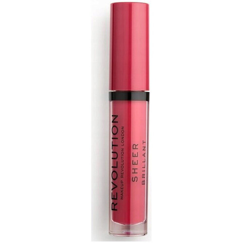 Beauty Damen Gloss Makeup Revolution Transparenter Glanz Lipgloss - 141 Rouge Rot