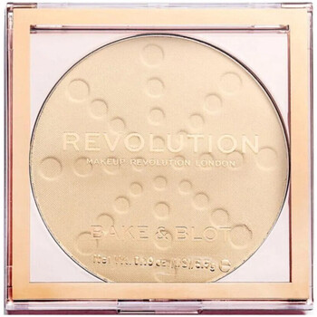 Beauty Damen Blush & Puder Makeup Revolution Back- und Finish-Puder Bake & Blot Gelb