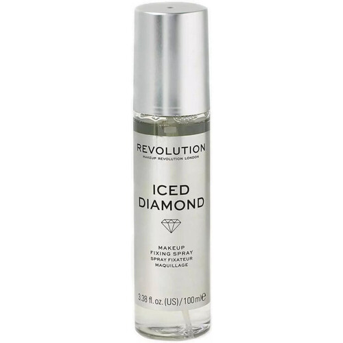 Beauty Damen Make-up & Foundation  Makeup Revolution Rose Fizz Makeup Fixierspray - Iced Diamond Weiss