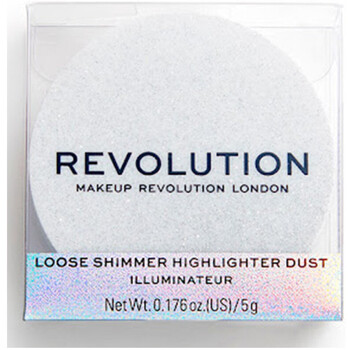 Makeup Revolution Metallischer Puder-Highlighter Weiss