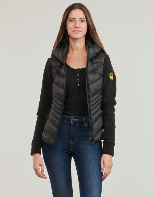 Superdry HOODEED STORM FLEECE JACKET Schwarz