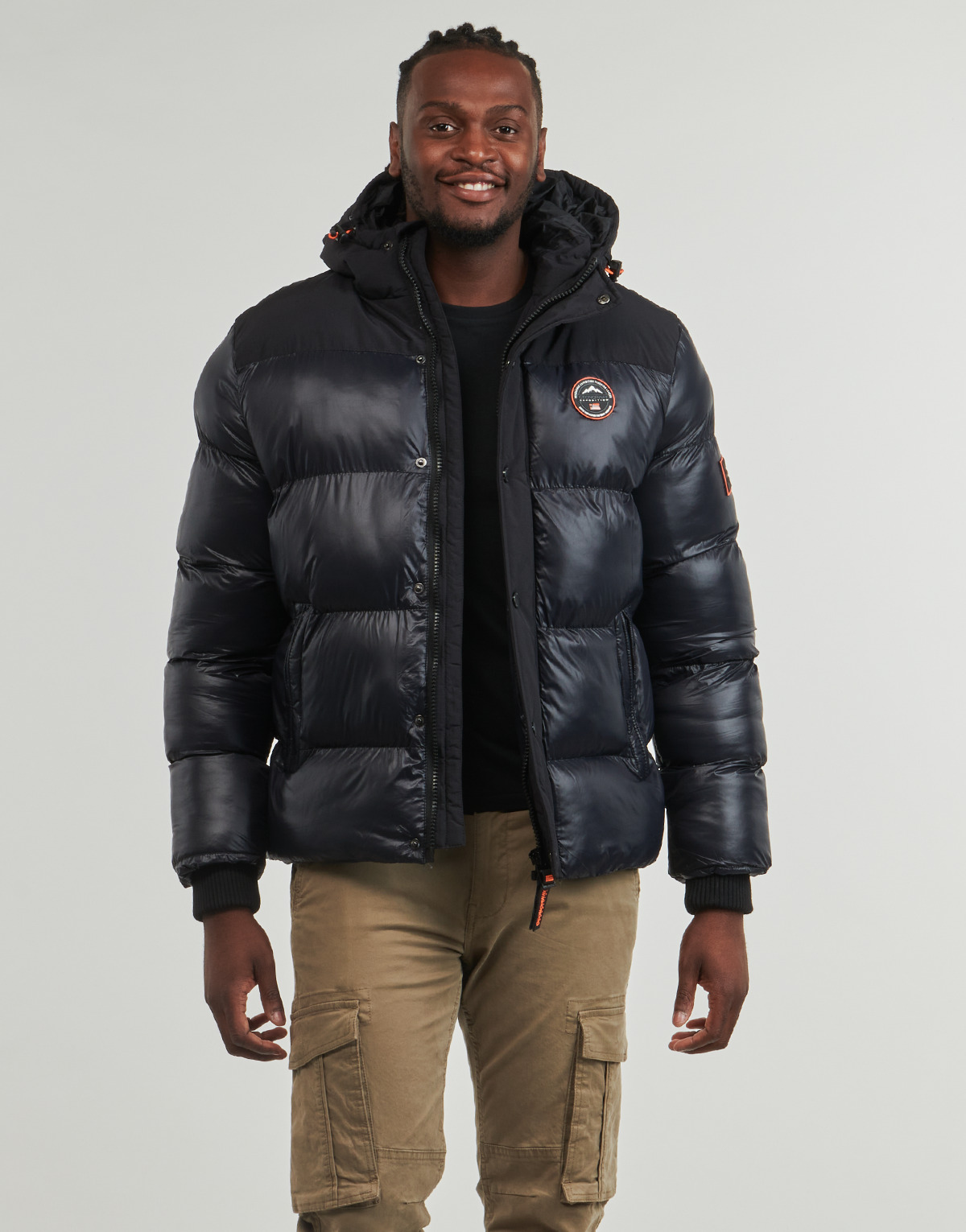 Kleidung Herren Daunenjacken Geographical Norway BINAEL Schwarz