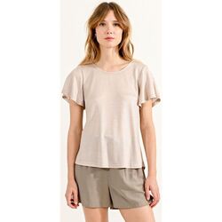 Kleidung Damen T-Shirts & Poloshirts Molly Bracken P1677CE-BEIGE Beige