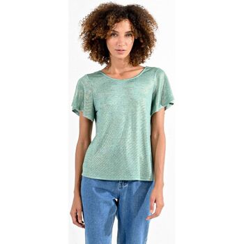 Kleidung Damen T-Shirts & Poloshirts Molly Bracken P1677CE-EMERALD GREEN Grün