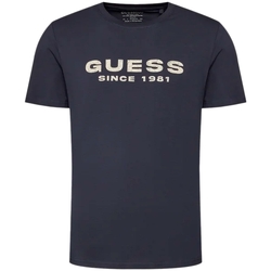 Kleidung Herren T-Shirts Guess Since 1981 Blau