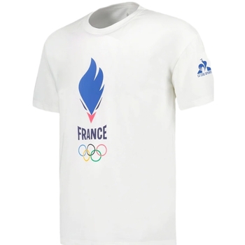 Kleidung Herren T-Shirts Le Coq Sportif Olympique Paris Weiss
