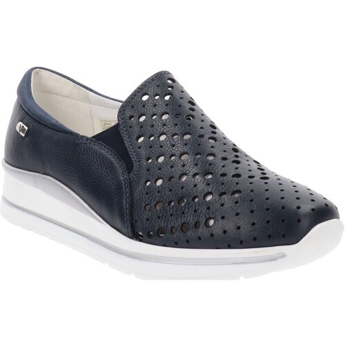 Schuhe Damen Slipper Valleverde VV-36397 Blau