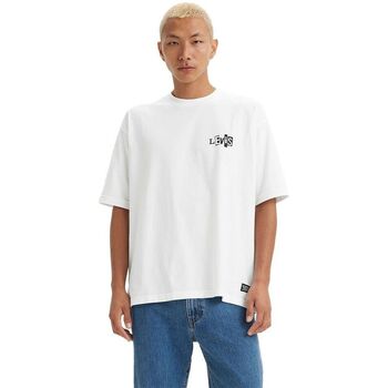 Levis  T-Shirts & Poloshirts A1005 0001 - BOX SKATE TEE-WHITE CORE