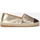 Schuhe Damen Leinen-Pantoletten mit gefloch La Modeuse 70829_P165809 Gold