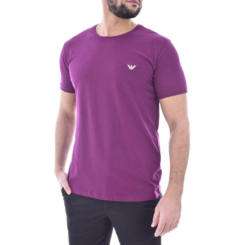 Kleidung Herren T-Shirts Emporio Armani 211818 4R482 Violett