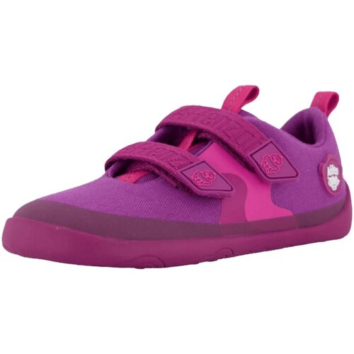 Schuhe Mädchen Sneaker Affenzahn Klettschuhe Halbschuh Baumwolle LuckyVogel 00391-40010 Violett