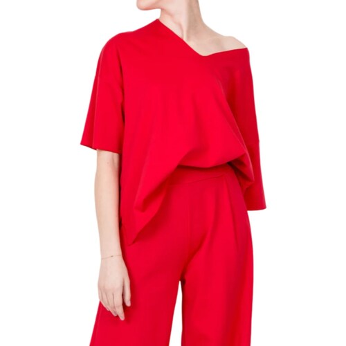 Kleidung Damen Langärmelige Polohemden Vicolo TB0907 Rot