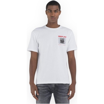 Kleidung Herren T-Shirts & Poloshirts Replay M676600022662 001 Weiss