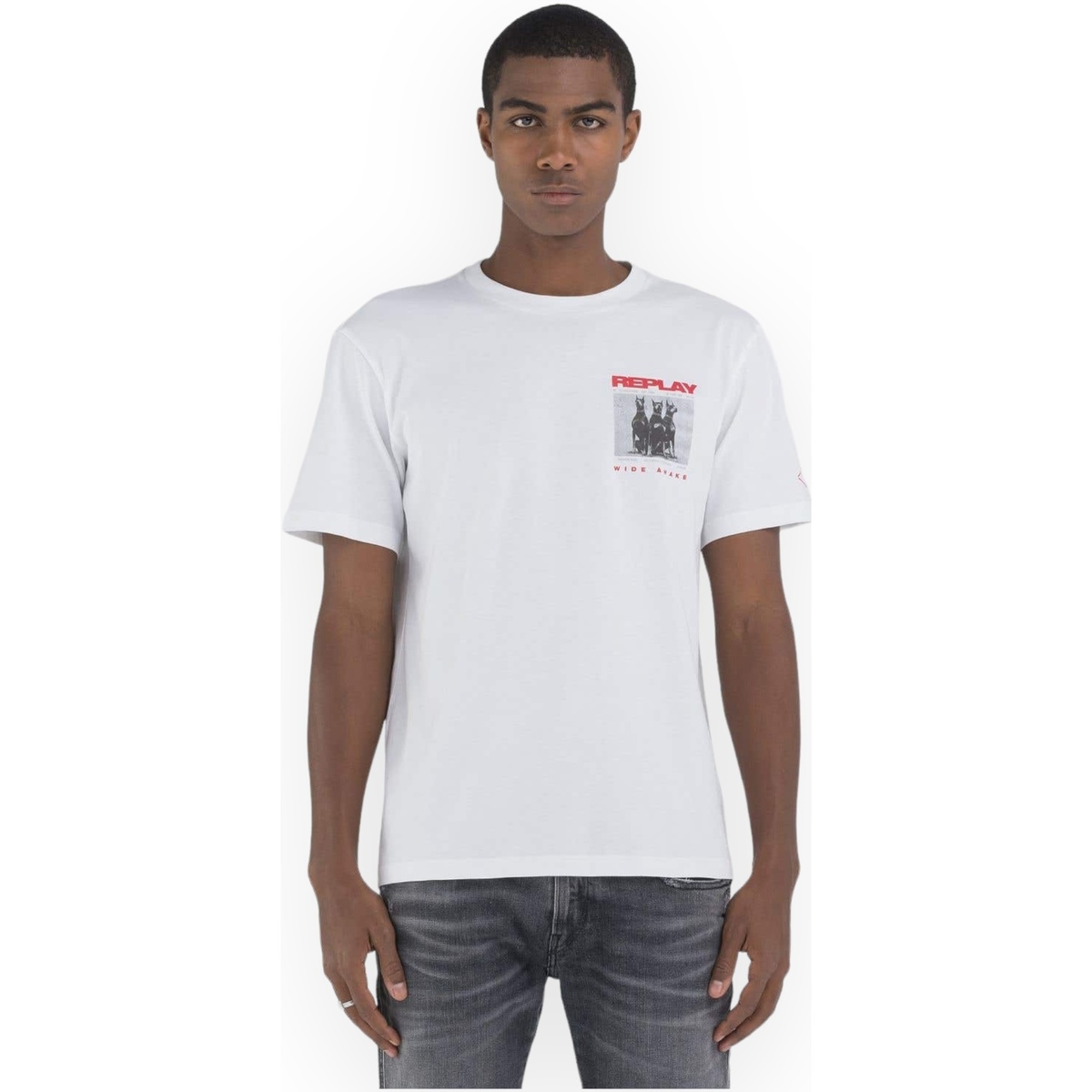 Kleidung Herren T-Shirts & Poloshirts Replay M676600022662 001 Weiss