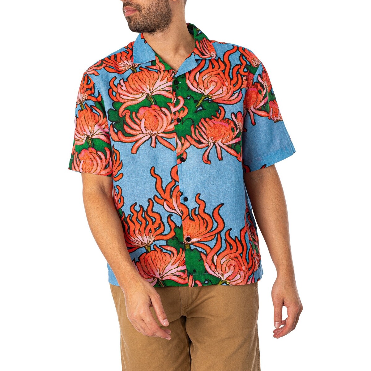 Kleidung Herren Kurzärmelige Hemden Edwin Kiku Kurzarmhemd Multicolor