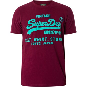 Superdry  T-Shirt Neonfarbenes Vintage-Logo-T-Shirt