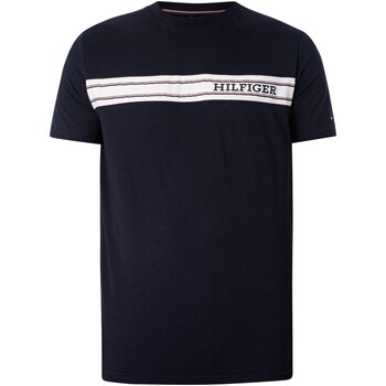 Kleidung Herren Pyjamas/ Nachthemden Tommy Hilfiger Lounge Brand Line T-Shirt Blau
