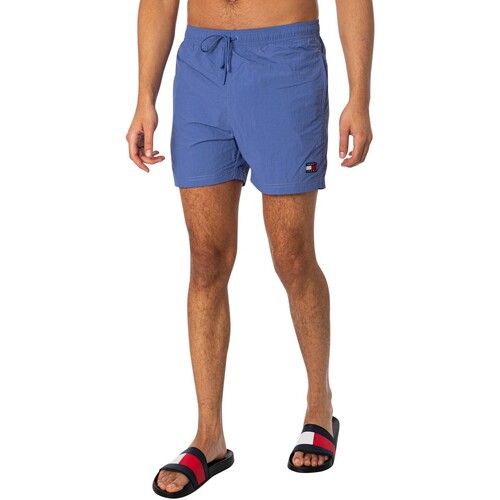 Kleidung Herren Badeanzug /Badeshorts Tommy Jeans Badeshorts aus Crinkle-Nylon Blau