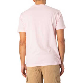 Gant Verwaschenes Grafik-T-Shirt Rosa