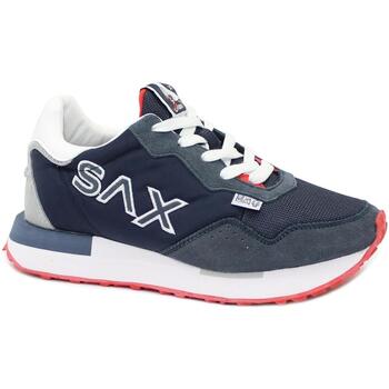 Schuhe Herren Sneaker Low Sax -E24-SAM3150-FL Blau