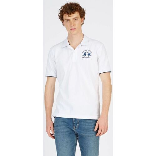 Kleidung Herren T-Shirts & Poloshirts La Martina CCMP01 PK001-00001 OPTIC WHITE Weiss