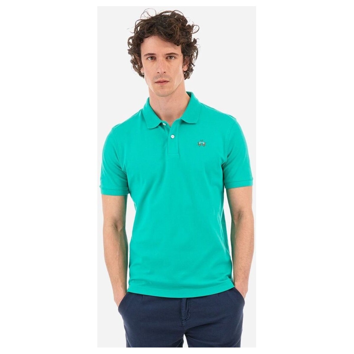 Kleidung Herren T-Shirts & Poloshirts La Martina YMP002-PK001-03123 VIVID GREEN Grün