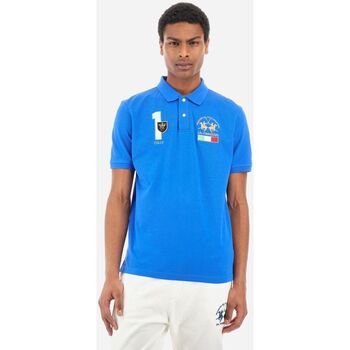 Kleidung Herren T-Shirts & Poloshirts La Martina YMP315-PK031-07049 PRUNCESS BLUE Blau