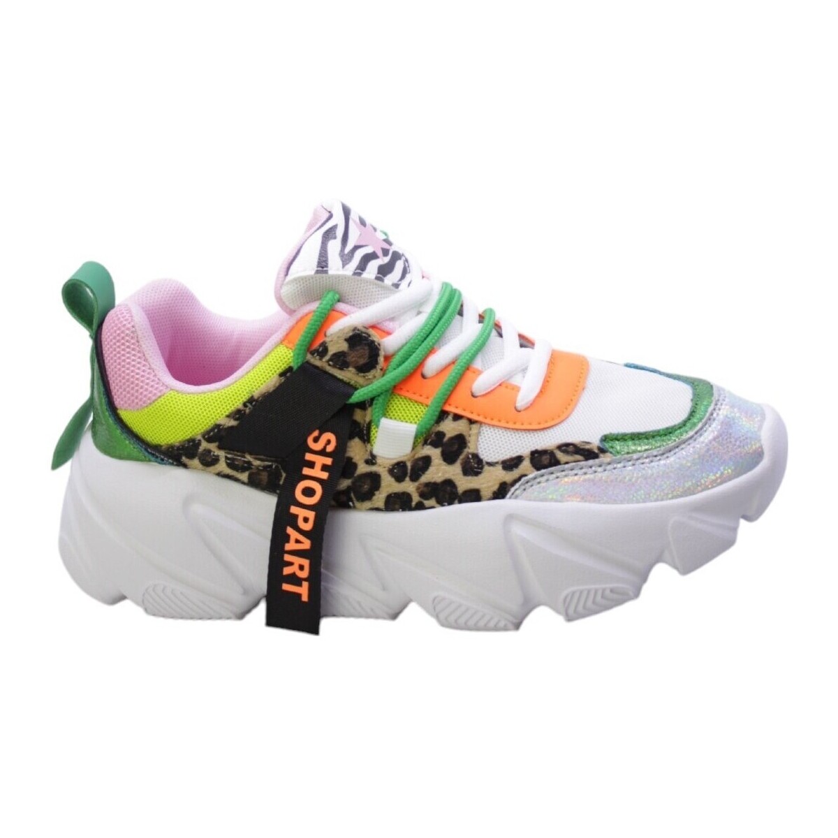 Schuhe Damen Sneaker Low Shop Art 143861 Multicolor