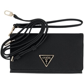 Taschen Damen Handtasche Guess Mode Accessoires LAUREL SLG CROSSBODY FLAP WRST SWZG8500550 BLA Schwarz