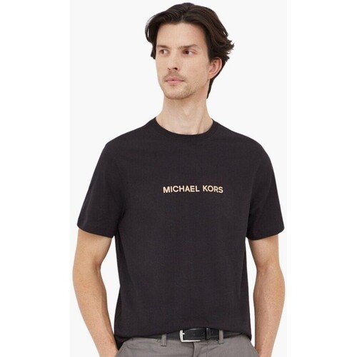 Kleidung Herren T-Shirts MICHAEL Michael Kors CH351RIFV4 Schwarz