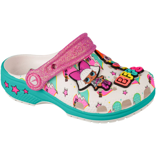 Schuhe Mädchen Hausschuhe Crocs LOL Surprise BFF Kids Classic Clog Weiss