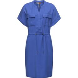 Kleidung Damen Kleider Ragwear Blusenkleid Roisa Blau