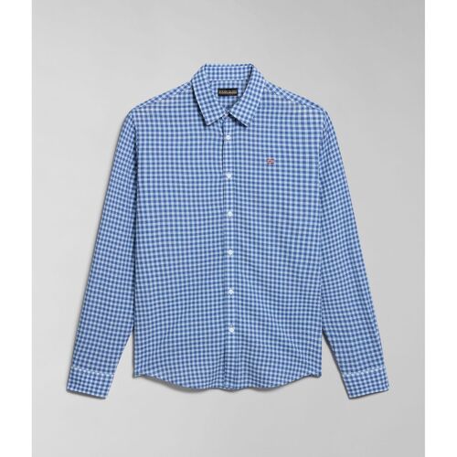 Kleidung Herren Langärmelige Hemden Napapijri G-TULITA LS NP0A4HTT-CAW Blau
