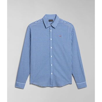 Kleidung Herren Langärmelige Hemden Napapijri G-TULITA LS NP0A4HTT-CAW Blau