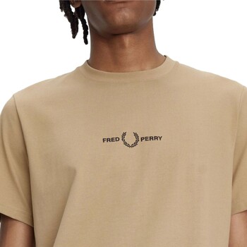 Fred Perry Fp Embroidered T-Shirt Braun