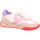 Schuhe Damen Sneaker Kèh-Noo KW9312-white-pink-lila Weiss