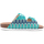 Schuhe Damen Pantoffel Colors of California Bio With Multicolor Waves Uppe Grün