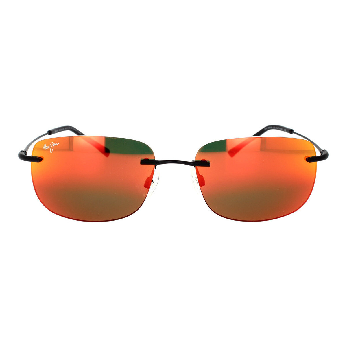 Uhren & Schmuck Sonnenbrillen Maui Jim Ohai RM334-2M Polarisierte Sonnenbrille Schwarz