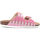 Schuhe Damen Pantoffel Colors of California Bio With Multicolor Waves Uppe Rosa
