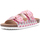 Schuhe Damen Pantoffel Colors of California Bio With Multicolor Waves Uppe Rosa