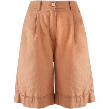 Kleidung Damen Shorts / Bermudas Yes Zee P292-J400 Beige
