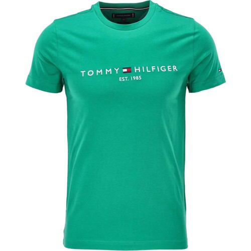 Kleidung Herren T-Shirts Tommy Hilfiger Tommy Logo Tee Grün