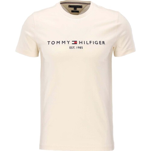 Kleidung Herren T-Shirts Tommy Hilfiger Tommy Logo Tee Beige