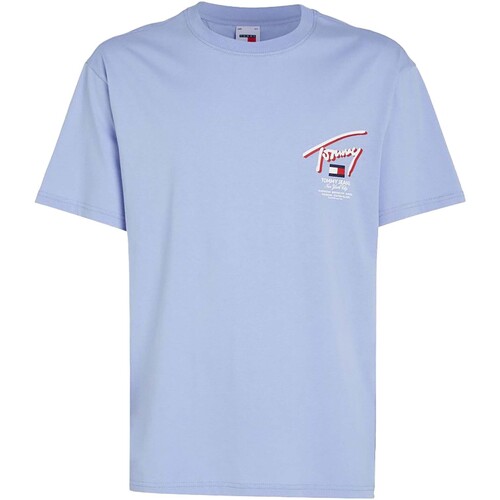 Kleidung Herren T-Shirts & Poloshirts Tommy Jeans Tjm Reg 3D Street Si Blau